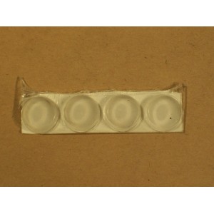 1/2" CLEAR RUBBER BUMPER - CAST TOP