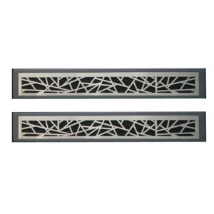 FROST INSET BRUSHED NICKEL (TOP & BOTTOM PC.) DV36