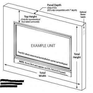 Custom Enviro Gas Insert Surround Panel Form