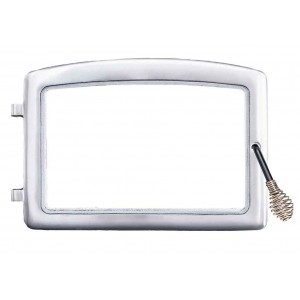 Nickel Door w/ Wooden Handle