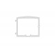 Brushed Nickel Cast Iron Door Overlay (Wood Insert)