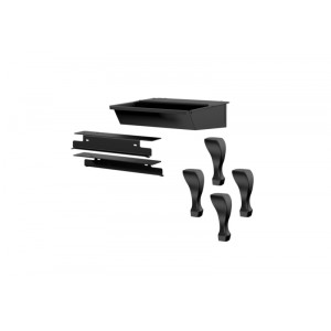 Black Cast Iron Leg Kit with Ash Drawer and Safety Lid (2000)