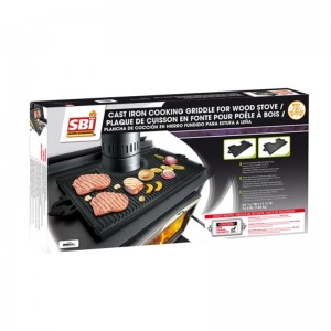 CAST IRON COOKING GRIDDLE FOR WOOD STOVE