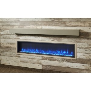Non-Combustible Cove Grey Supercast Modern Mantle Non-Combustible Cove Grey Supercast Modern Mantle