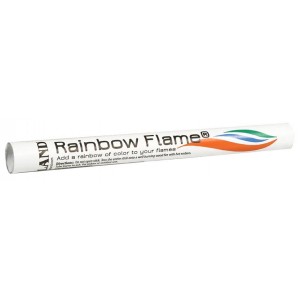 Rainbow Flame Crystals - 1.45oz Long toss-in stick