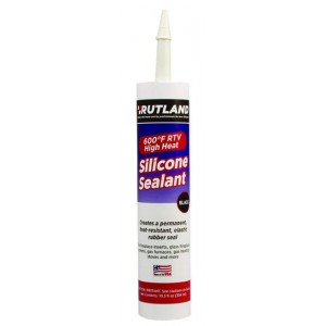600ºF RTV High Heat Silicone Sealant - 10.3 oz Black Cartridge