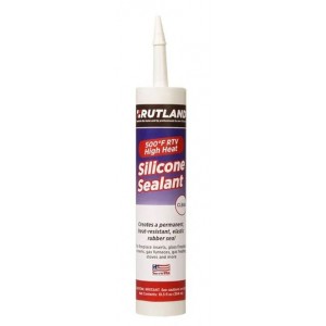 500ºF RTV High Heat Silicone Sealant - 10.3 oz Clear Cartridge