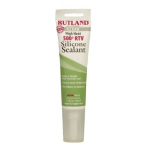 500ºF RTV High Heat Silicone Sealant - 2.7 oz Clear tube