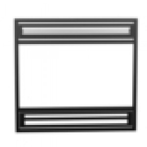 Black Modern Faceplate (Manoir)