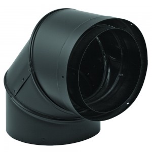 90° Triple Wall Stove Pipe Elbow (6cas)
