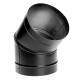 45° Black Elbow (6durablack)
